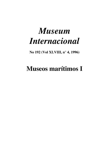 Museos marítimos, 1